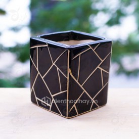 Chậu gốm vuông